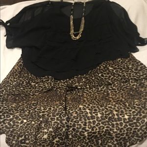 Black Tied Sleeve Shirt